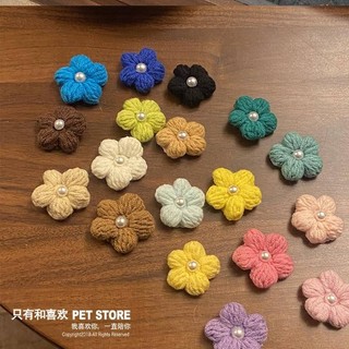 Handmade Mini Tóc Phách Thú Cưng BB Kẹp Nơ Kẹp Tóc Phụ Kiện Mũ Mèo Yorkshire Marzis Bichon
