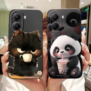 Dành Cho Poco X7 Pro PocoX7 Vỏ Bảo Vệ Ống Kính Poco X 7 X7Pro 2024 Vỏ Silicon Mềm Hình Thỏ Gấu Trúc Dễ Thương