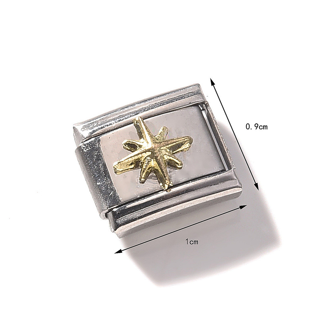Thép không gỉ Love Bow Ý Mô-đun lắp ráp tháo gỡ Vòng tay Diy Phụ kiện trang sức