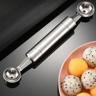 Thìa bi dưa trái cây hai mặt / Thìa đựng kem bằng thép không gỉ 304 cho dưa hấu Kem trái cây Sorbet Thịt viên antirtvn