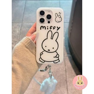 Vỏ Thỏ Dễ Thương Cho Redmi Note 14 13 12 Turbo 4 3 11T 11 10 Pro Plus 5G Vỏ Điện Thoại Mềm Chống Sốc Có Dây Đeo Mặt Dây Chuyền Sang Trọng