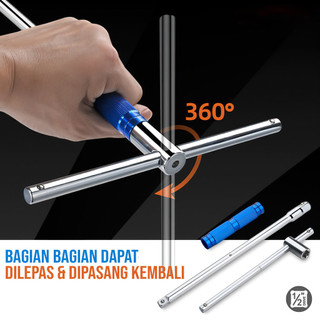 Cờ lê chữ T, Thanh mở rộng cán dài 1/2 inch, Kết nối đa năng, Tiện dụng cho mọi công việc, Đảm bảo chất lượng
