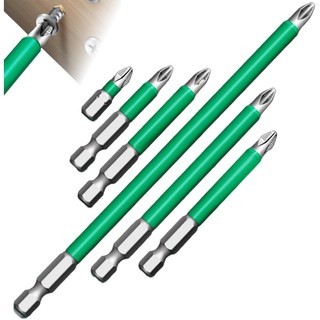 Bộ mũi khoan tuốc nơ vít có độ bền từ tính mạnh Bộ mũi khoan từ tính Bộ tuốc nơ vít điện từ tính chống trượt Bộ tuốc nơ vít chính xác điện cho gia đình tự làm 6 1 cái kim loại hợp kim