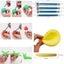 LAKAM 4 Dụng cụ mô hình điêu khắc, Dụng cụ đất sét hai đầu bóng kim loại, Dụng cụ trang trí bánh di động Bộ gốm sứ mô hình điêu khắc chấm