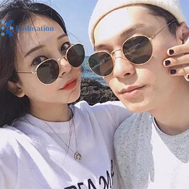 Kudosation Xu Hướng Ngôi Sao Cùng Phong Cách Kính Châu Âu Mỹ Nhỏ Hình Bầu Dục Sắc Thái Kính Mát Ánh Sáng Chống Bức Xạ Kính Mắt Cho Người Phụ Nữ