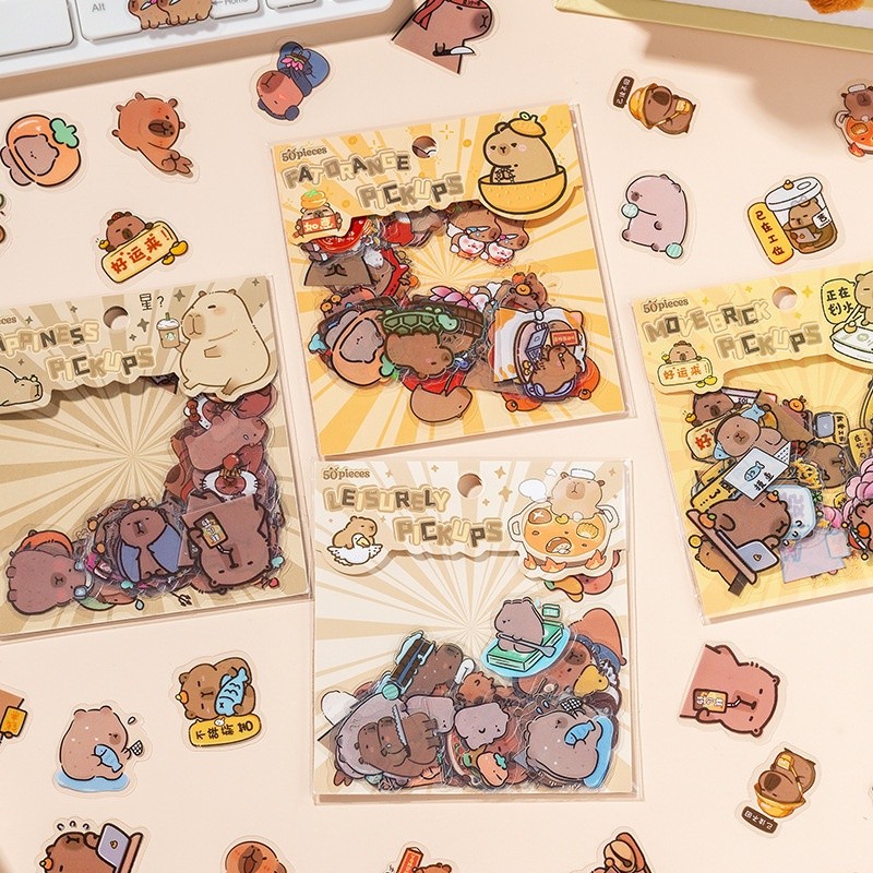 Sticker gói Capybara (11x10cm)(50pcs)