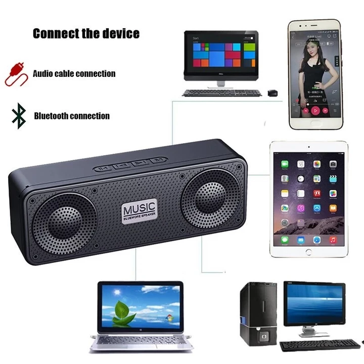 Hifi 3D BASS Loa Bluetooth Loa không dây Loa BASS âm thanh nổi 9D di động Loa siêu trầm HiFi Soundbar Loa âm thanh không dây Loa ngoài trời lớn – 5