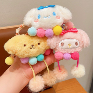 Sanrio Sang Trọng Hoạt Hình Băng Đô Kuromi Tóc Dây Bé Gái Phụ Kiện Tóc Thời Trang