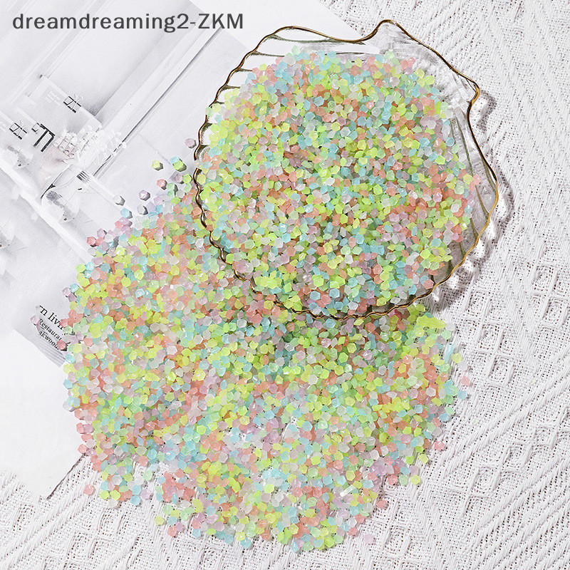 [Dreamdreaming] 1000 chiếc Cát phát sáng 3-5mm Phát sáng trong bóng tối Đá sân vườn nhà Đường đi ngoài trời Trang trí bãi cỏ Trang trí bể cá cá [zkm]