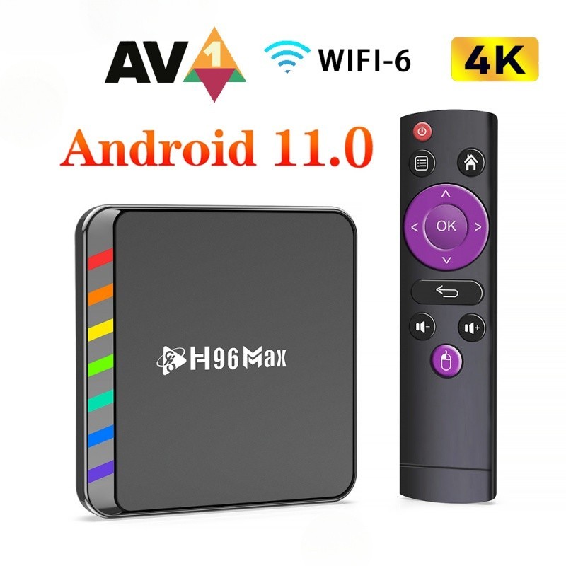 H96 Max W2 Smart TV Box Android 11 S905W2 4GB 32GB 64GB WIFI6 4K AV1 ...