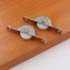 Ròng rọc cửa trượt FANIELLAPOWELL, Con lăn cửa chuồng bằng Nylon bạc, Công nhân bánh xe cửa có rãnh màu đen bằng sắt bền bỉ
