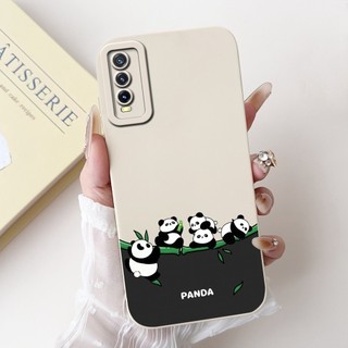 Ốp Cho Vivo Y20 Y20S Y20i Y20A Y20G Vỏ Điện Thoại Bơ Thỏ Gấu Trúc Dễ Thương Silicon Mềm Cho Vivo V2029 V2027 V2032 Vỏ