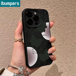 ibumpers Ốp lưng Iphone Hàn Quốc Đẹp Nơ Bướm In Hình Đen Ốp Điện Thoại Mỏng Silicone Mềm Chống Bẩn Chống Sốc Cho Iphone 15 14 12 13 11 Pro Max IP 7 8 Plus Iphon X XS