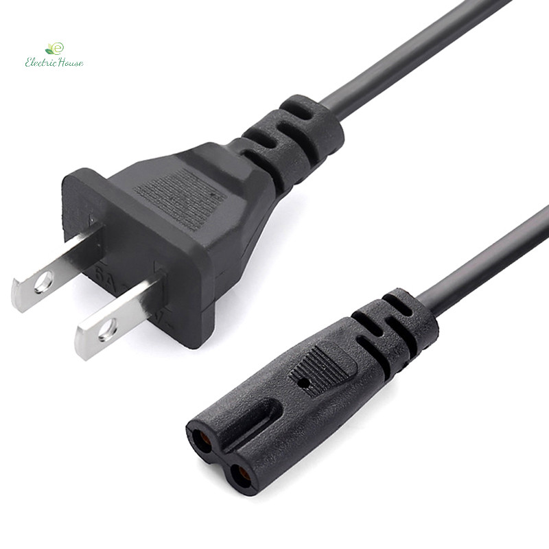 [Nhà Điện] Cáp Nguồn EU 2pin IEC320 C7 Dây Nối Dài Nguồn Cho Laptop Sạc Máy In Loa Vô Tuyến mới