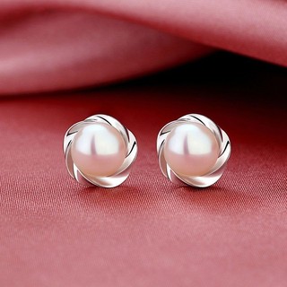 Ngọc Trai Cao Cấp Bông Tai Bạc Sterling Bông Tai Không Gây Dị Ứng 2024 Đơn Giản Thời Trang Phù Hợp Với Bông Tai Nữ 5.15