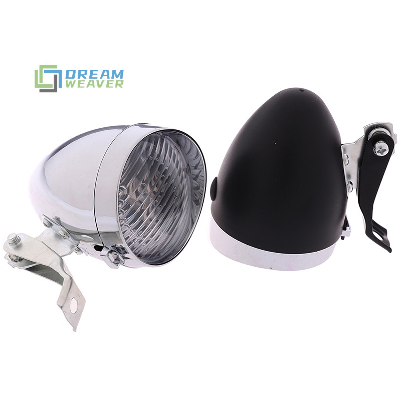 [Dream] 3 đèn LED Retro Xe Đạp Đèn Pha Vintage Đèn Pin mới