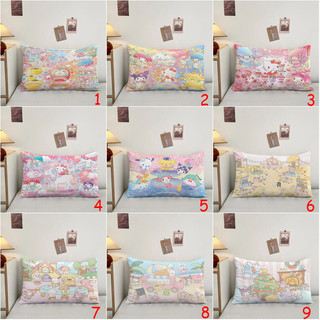 Vỏ Gối Hình Chữ Nhật Sanrio Phim Hoạt Hình Bên Đệm Polyester In Hình Trang Trí Sofa Nhà (Không Có Lõi)