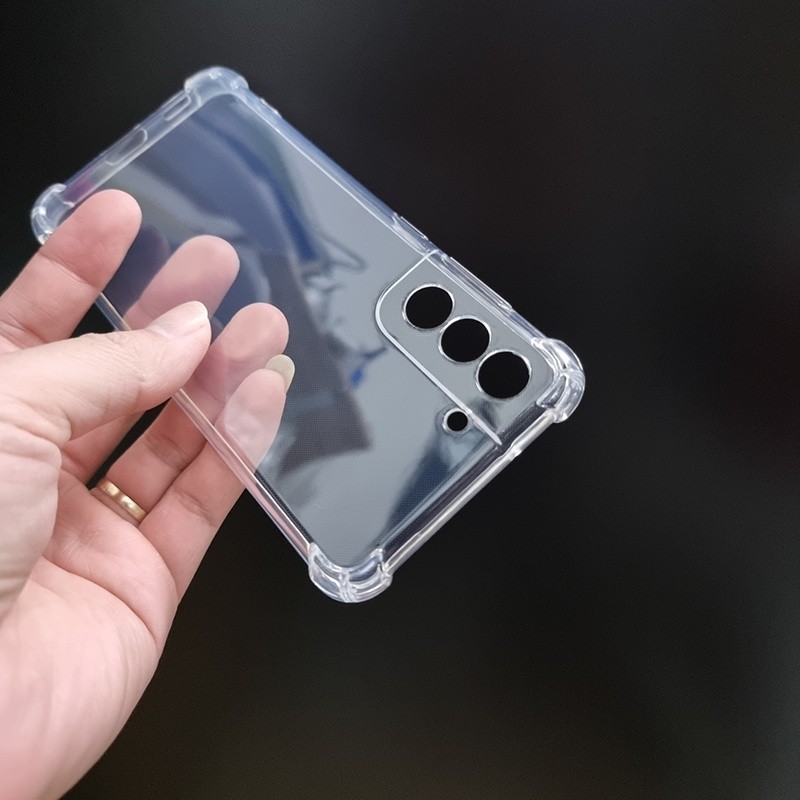 Ốp lưng Samsung S21 FE / S21 / Plus / Ultra nhựa silicon trong suốt dẻo cao cấp chống sốc bảo vệ cam