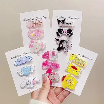 3 Chiếc Sanrio Kẹp Tóc Nổ Gãy Kẹp Tóc Quế Mỏ Vịt Kẹp Đầu Lưng Dễ Thương Phụ Kiện Tóc Kẹp Tóc Phụ Kiện Tóc Kẹp Tóc Hàn Quốc Kẹp Tóc Cho Bé Gái Kẹp Tóc Phụ Kiện