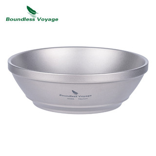 Boundless Voyage 300ml Đôi Tường Bát Cắm Trại Bát Titan Cơm Súp Cốc Ngoài Trời Nhẹ Durabe Di Động Bộ Đồ Ăn