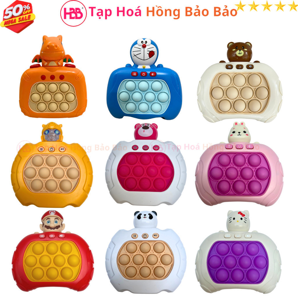 Pop it điện tử thế hệ mới, máy chơi game Pop it, Tặng kèm 3 pin, 200 ...