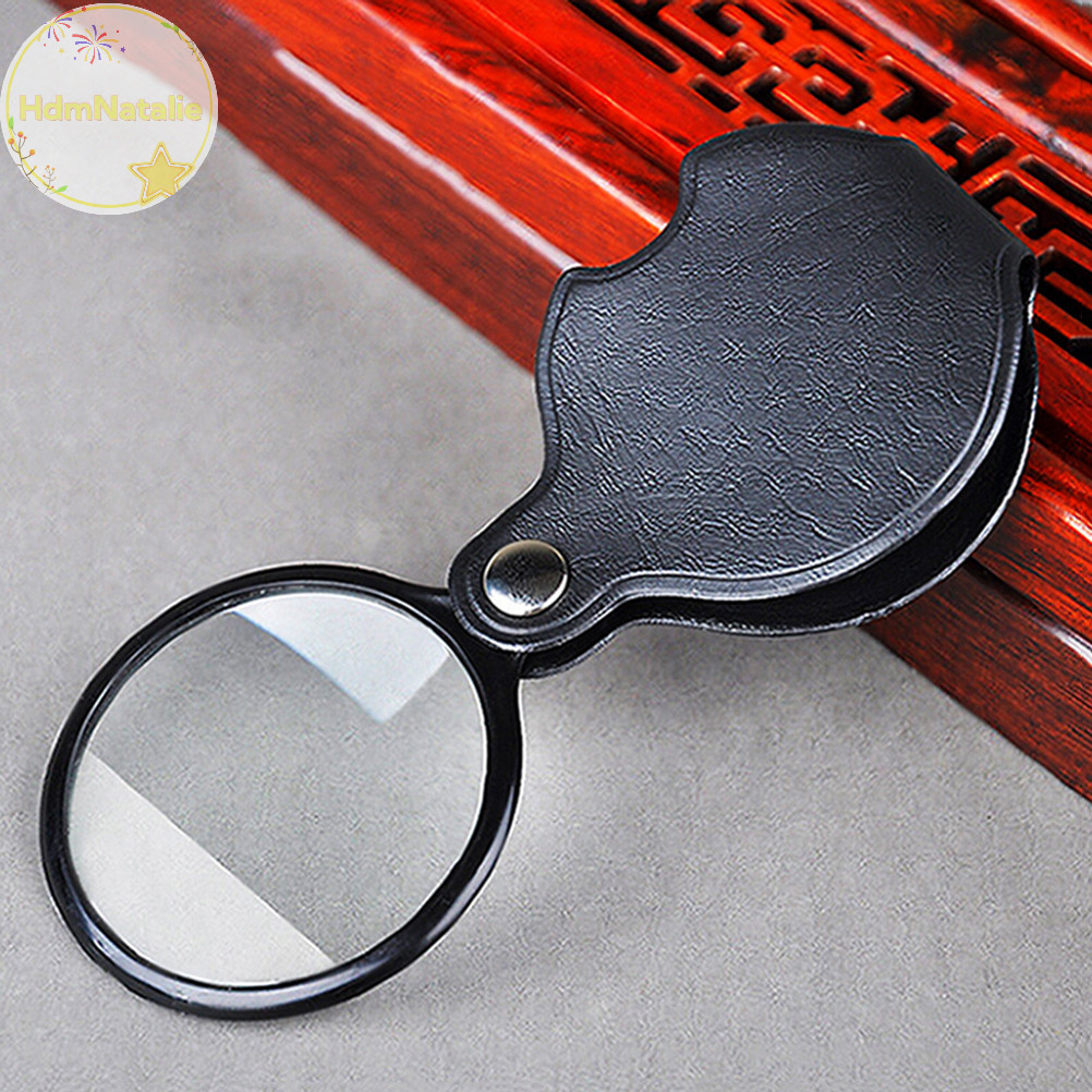 HdmNatalie Pocket 5X50mm Gấp Trang Sức Kính lúp Kính lúp Mắt Ống Kính Lúp VN