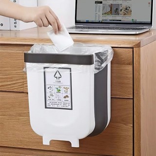 Thùng Rác Gấp Gọn Thông Minh Treo Cạnh Tủ Bếp Size To Tiện Lợi Full Box SUNND