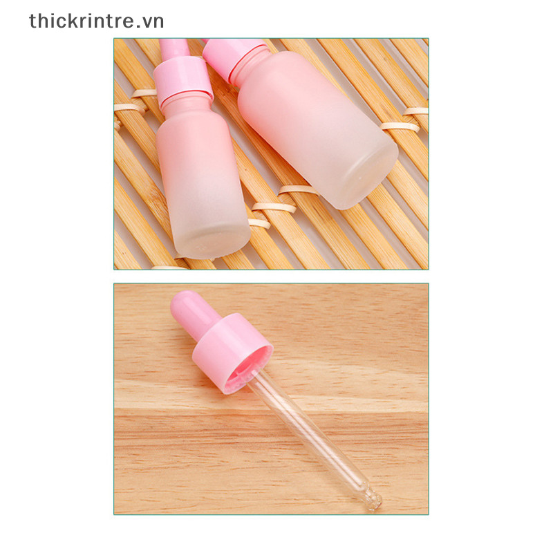 Thi Chai Nhỏ Giọt Thủy Tinh Có Thể Đổ Lại Chai Trống Du Lịch Di Động Chất Lỏng Pipet Chai Hộp Đựng 5-100ML VN