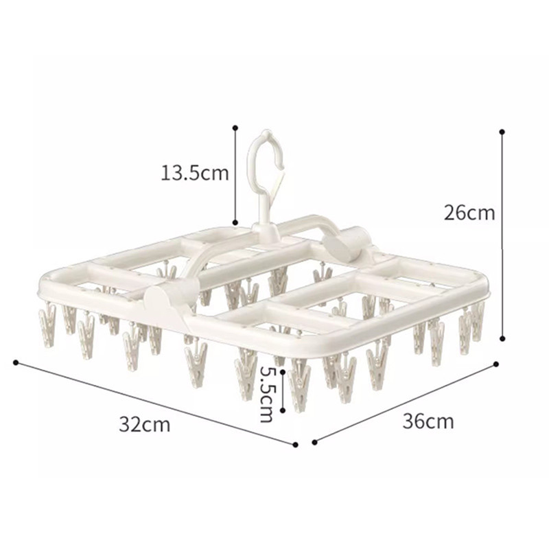 Ảnh Jujiajia Hộ Gia Đình Đa Năng Móc Treo Quần Áo Kích Thước Lớn Tăng Tốc Sấy Quần Áo Kẹp Mạnh Không Dễ Rơi giá treo quần áo cây treo quần áo 2