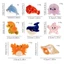 BORAGETE Ocean Series Kẹp Tóc, Phim Hoạt Hình Cá Voi Nhỏ Vuốt Tóc Kẹp, Mũ Đội Đầu Ngựa Biển Acetate Phụ Kiện Tóc Barrette Bé Gái
