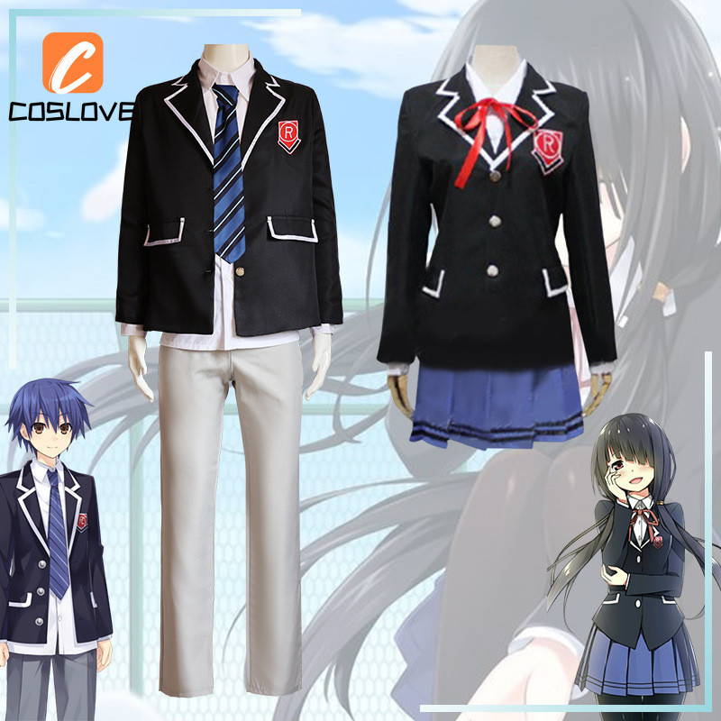 Anime Ngày Một Sống Itsuka Shido Cosplay Quần Áo Trọn Bộ Trang Phục Sinh Phong Cách Đồng Phục Hóa Trang