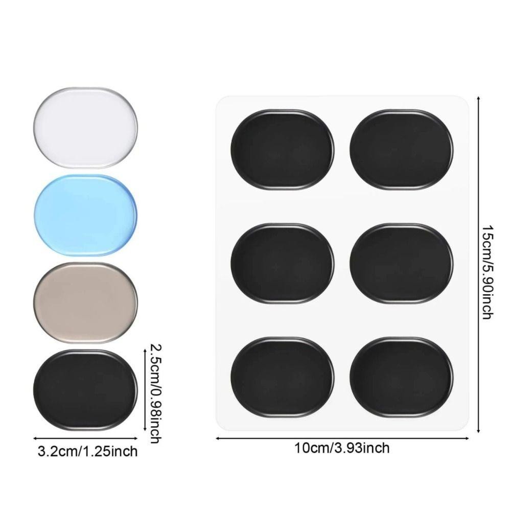 ODAKA 6 Cái / Tấm Trống Tắt Tiếng Miếng Lót, Miếng Dán Silicon Snare Trống Muffler, Phụ Kiện Nhạc Cụ Kiểm Soát Âm Miếng Lót Loại Bỏ Tiếng Ồn Có Thể Tái Sử Dụng