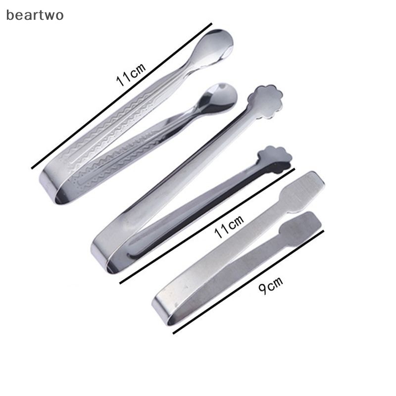 < Beartwo > 1 Kẹp Đá Mini Kẹp Đường Thép Không Gỉ Dụng Cụ Nhà Bếp Đẹp