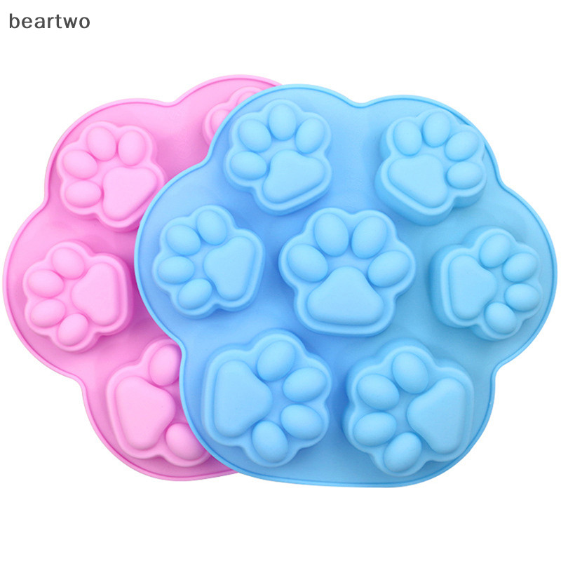 < Beartwo > Khuôn Silicon Đáng Yêu Paw Xà Phòng Fondant Trang Trí Hình Silikon Khuôn Đẹp