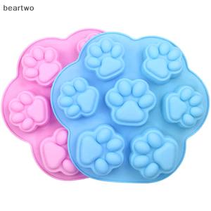 < Beartwo > Khuôn Silicon Đáng Yêu Paw Xà Phòng Fondant Trang Trí Hình Silikon Khuôn Đẹp