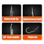 20 Chiếc Móc Cá Lật Tự Động 1 # -10 # Ba Uốn Chống Trượt Cá Chép Móc Cao Thép Carbon Câu Cá Sharp Barb Worm Hook Phụ Kiện Câu Cá