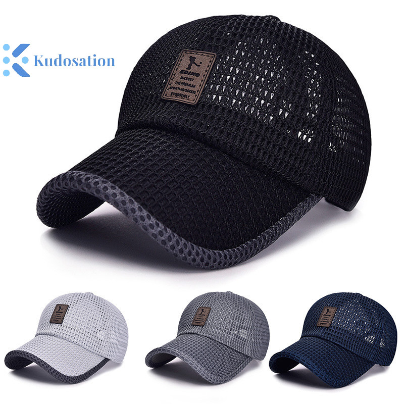 Kudosation Mùa Hè Lưới Bóng Chày Cho Nam Có Thể Điều Chỉnh Mũ Thoáng Khí Nhanh Khô Chạy Mũ Bóng Chày Cho Nam Nữ Thể Thao Ngoài Trời