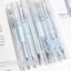 HT3 4 Cái / bộ Ice Pure White Blue Butterfly Nhanh Khô Gel Mực Bút Quà Tặng Trường Học Cho Trẻ Em Học Sinh Văn Phòng Phẩm TH3