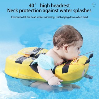 Hilivn) Mambobaby B505-27 Phao bơi dễ thương cho bé không bơm hơi Phao bơi cho bé Đồ bơi thân thiện với da mềm Phao huấn luyện viên bơi lội IPX8-Không thấm nước cho bé trai bé gái 2-8 tuổi