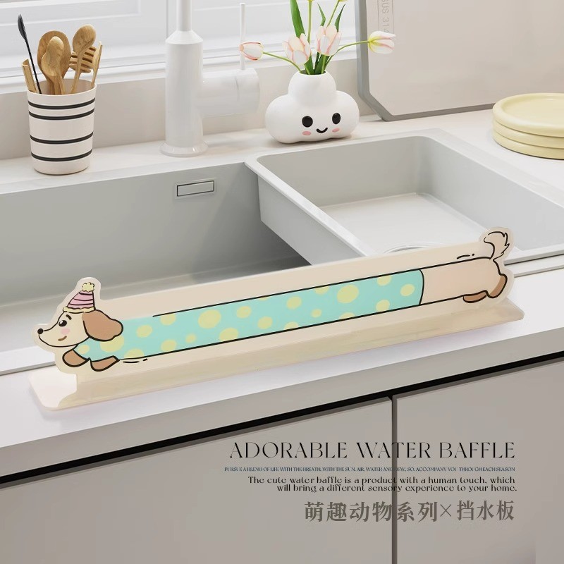 Acrylic hoạt hình tấm chống thấm nước mặt bàn dải chống thấm nước hoạt hình bồn rửa nhà bếp cạnh tấm chống thấm nước chống văng