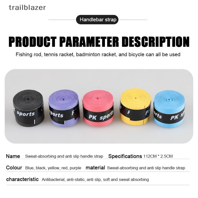 Trailblazer Vợt Cầu Lông Tay Dính Mồ Hôi, Chống Trượt Cần Câu Mồ Hôi Ban Nhạc, Vợt Tennis Mồ Hôi Ban Nhạc Mới