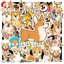 Hộp 50 Sticker Hình CHÓ CORGI Decal Phản Quang 7 Màu Halogram Chống Nước - Gì Cũng IN | MS: 00052