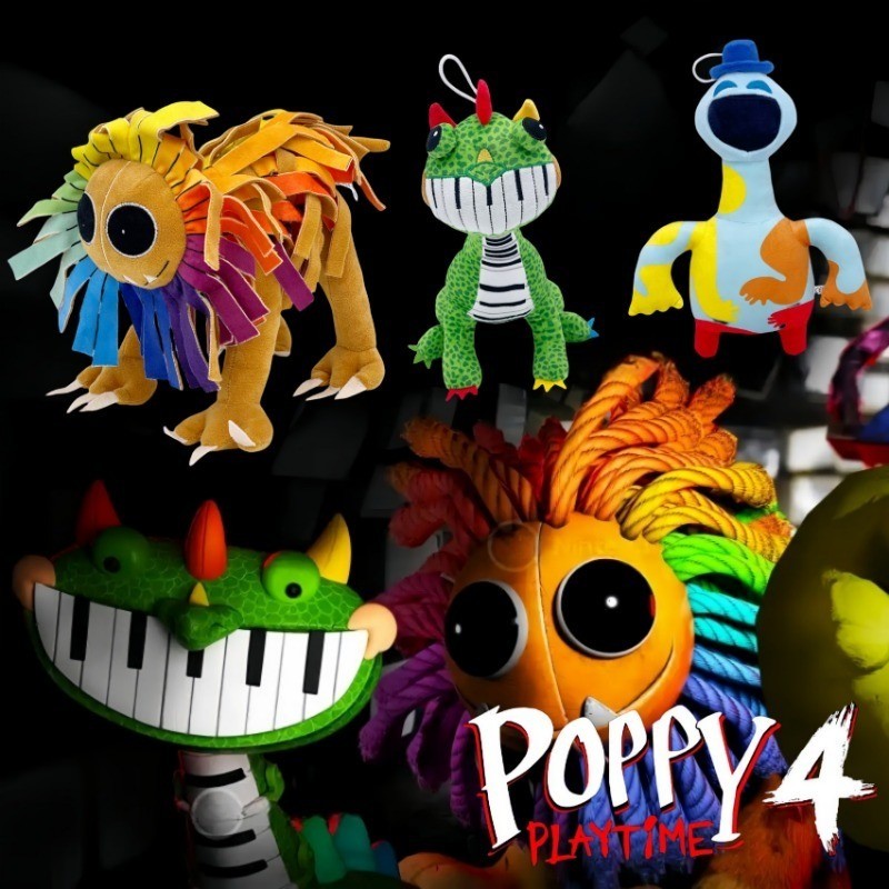 Poppy 4 Pianosaurus Yarnaby Đồ Chơi Sang Trọng, Búp Bê Nhồi Bông Ngoại Vi Trò Chơi, Mềm Trang Trí Nhà, Quà Tặng Sinh Nhật Cho Bé