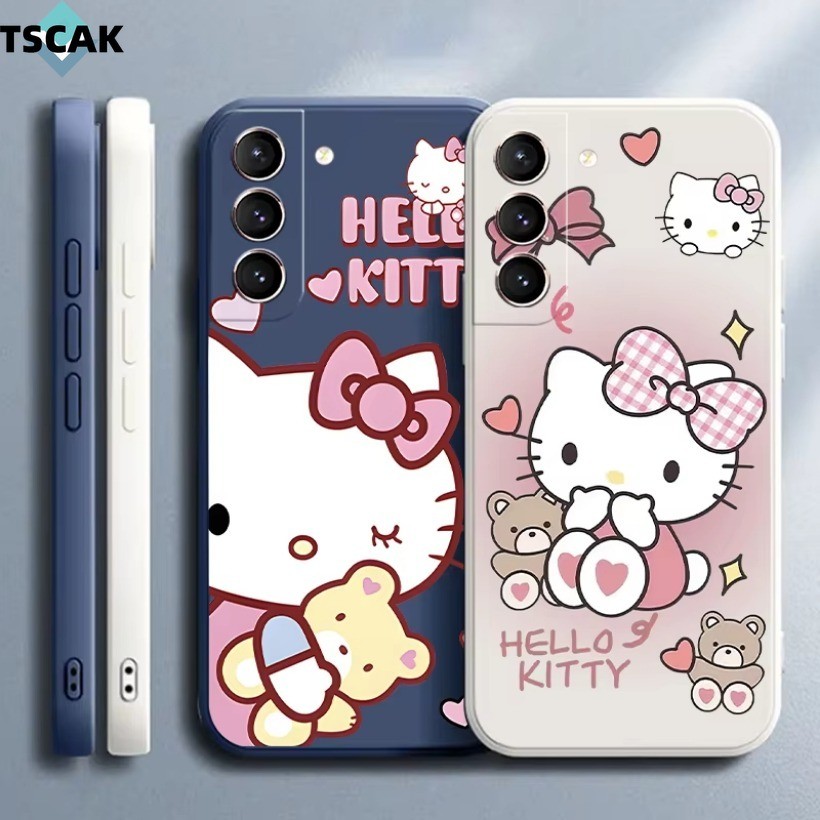 Ốp điện thoại hình búp bê hình gấu Cat cho Samsung S21 S10 S9 Plus Ultra Note 9 10 20 Vỏ silicon siêu mềm