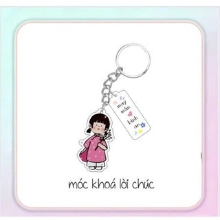 Móc khoá ghi lời nhắn theo yêu cầu làm quà tặng  - ĐH