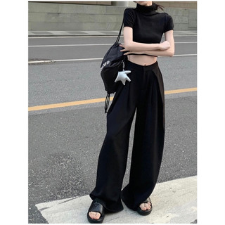 Hàng QCCC - Quần ống rộng xếp ly phong cách ulzzang Thanh Lịch Hợp Thời Trang Cho Nữ Mã 0102 Hivaxin