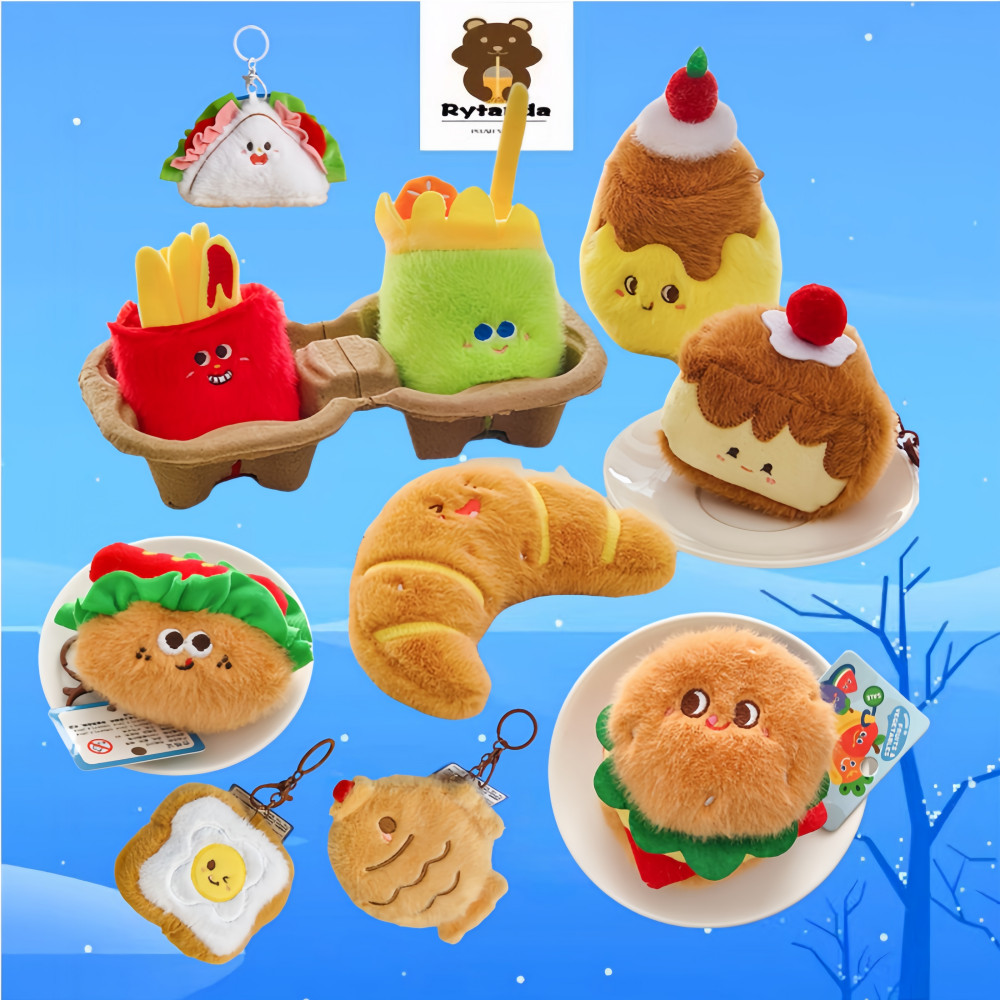 Kawaii Snack Đồ Chơi Sang Trọng Vui Nhộn Sandwich Chip Plsuhee Búp Bê Mặt Dây Chuyền Móc Khóa Hoạt Hình Sáng Tạo Thực Phẩm Nhồi Bông Túi Đồ Chơi Mặt Dây Chuyền Mềm Búp Bê Cho Bé Backpcak Trang Trí Trẻ Em Birthady Quà Tặng