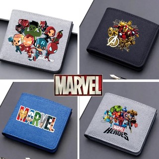 Marvel Canvas Ví Avengers Alliance In Di Động Có Thể Gập Lại Ví Hoạt Hình Thẻ Ngân Hàng Đồng Xu Dây Kéo Ví Quà Tặng Sinh Nhật Trẻ Em