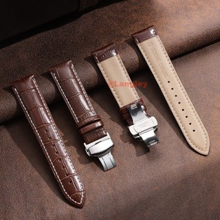 Dây đồng hồ da bò cao cấp 12-24mm chống thấm nước, khóa bướm, thay thế cho nhiều kích thước