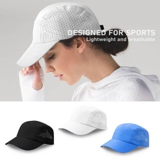 Mũ đi xe đạp RISEDOT, Mũ bóng chày lưới khô nhanh màu trơn, Mũ chạy bộ có thể điều chỉnh thoáng khí siêu nhẹ thông thường Unisex